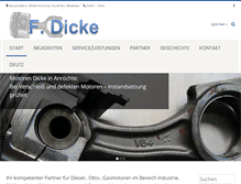 Tablet Screenshot of motoren-dicke.de